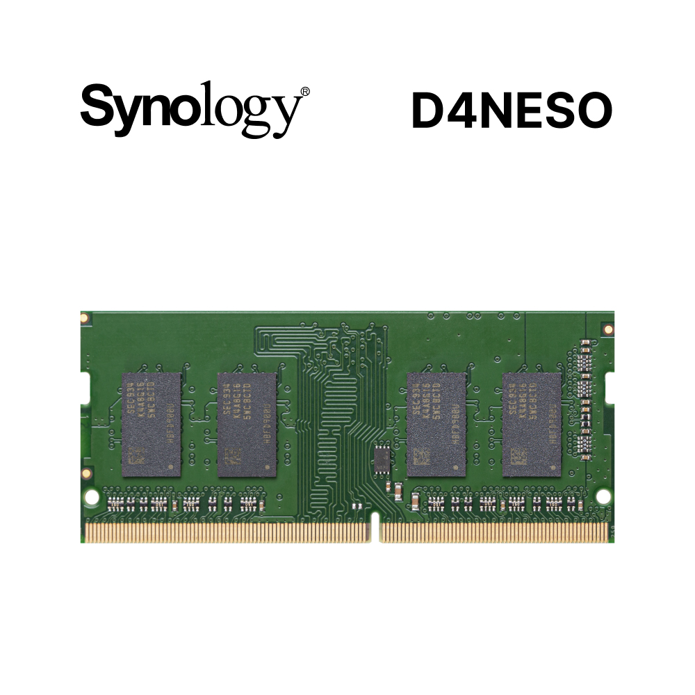 Synology 群暉科技 D4NESO DDR4 2666 4GB ECC SO-DIMM 伺服器記憶體
