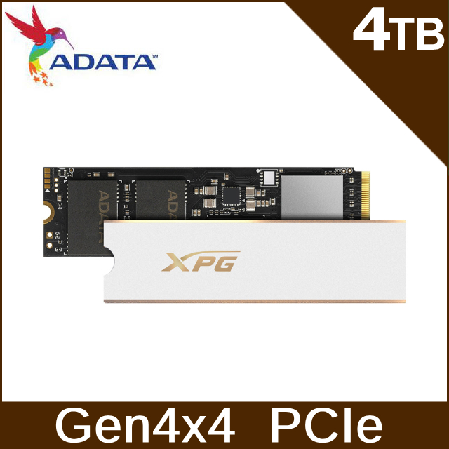 ADATA威剛 XPG GAMMIX S70 PRO 4TB PCIe 4.0 M.2 2280固態硬碟/五年保