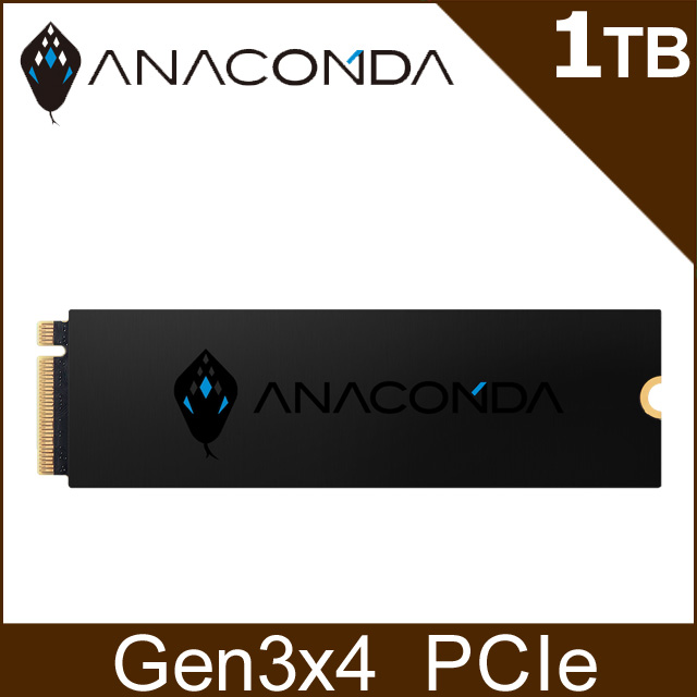ANACOMDA 巨蟒i4X 1000G Gen4x4 M.2 2280 PCIe SSD固態硬碟