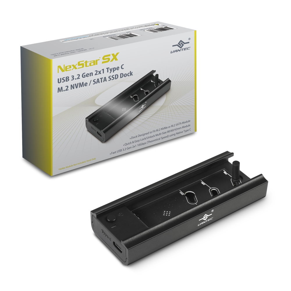 凡達克NexStar SX USB 3.2 Gen 2x1 Type C M.2 NVMe / SATA SSD 外接座 (NST-D209C3-BK)