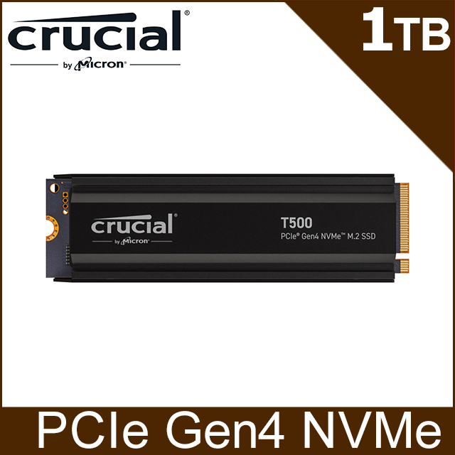 美光Micron Crucial T500 2TB PCIe Gen4 NVMe SSD 