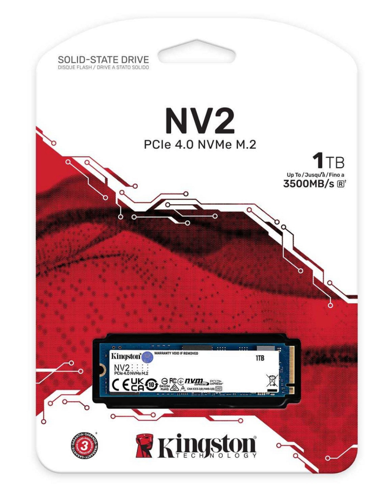 Kingston 金士頓 NV2 1TB 1T SNV2S/1000G PCIE 4.0 SSD 內接固態硬碟