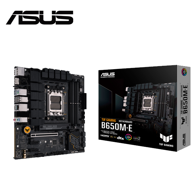 【C+M套餐】 ASUS TUF GAMING B650M-E WIFI 主機板 + AMD R7-7800X3D 處理器