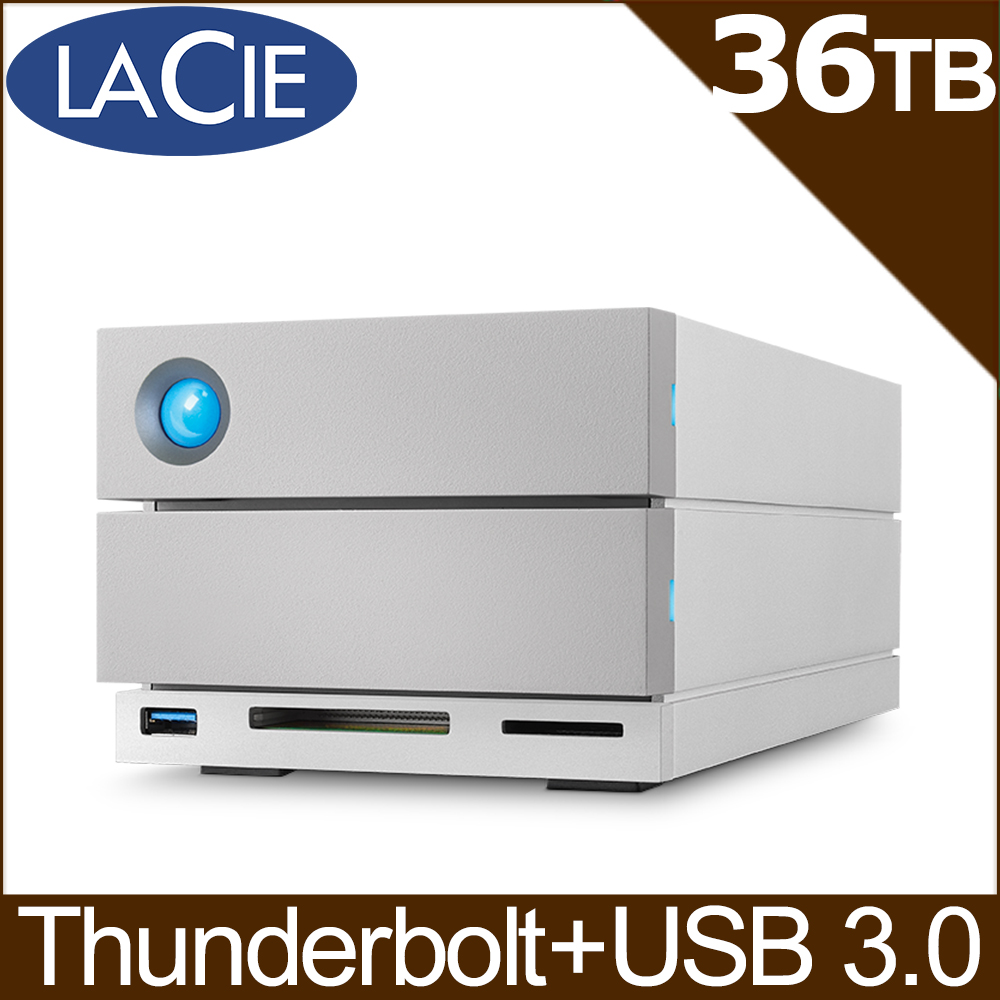 LaCie 2big Dock 36TB Thunderbolt3 3.5吋外接硬碟(STGB36000400)