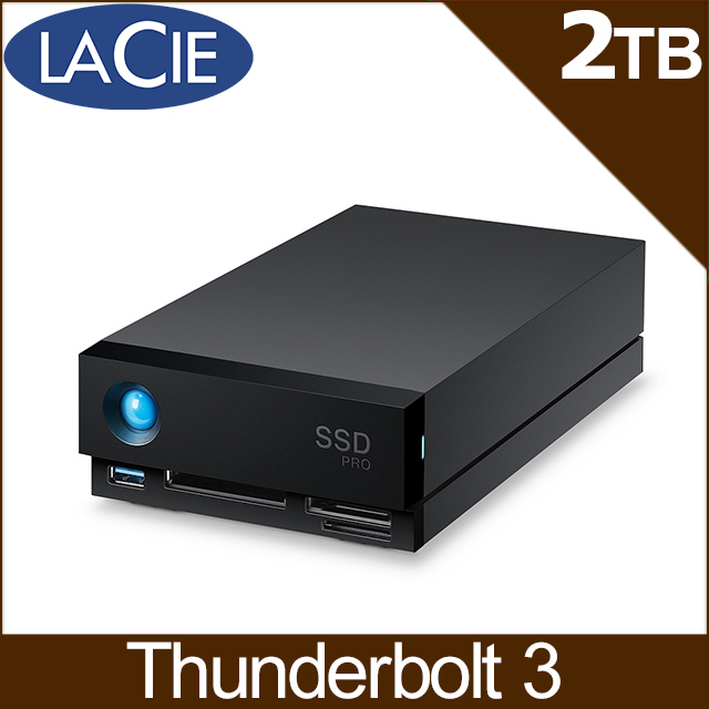 LaCie 1big Dock SSD Pro 2TB Thunderbolt3 外接硬碟(STHW2000800)