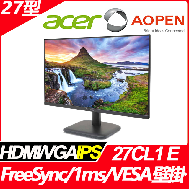AOPEN 27CL1 E 抗閃護眼螢幕(27型/FHD/HDMI/IPS)