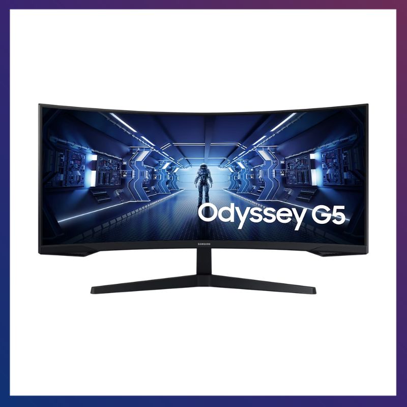 Samsung 三星 34吋 Odyssey G5 1000R 曲面電競顯示器 C34G55TWWC