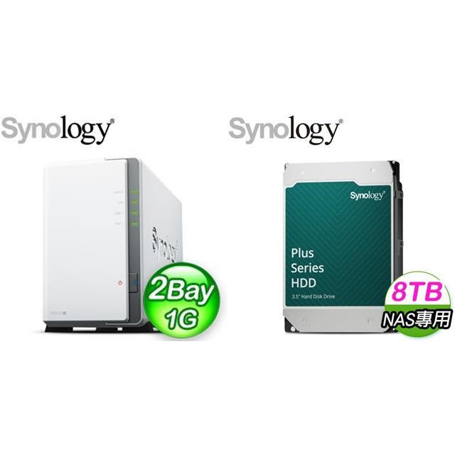 Synology 群暉DS223j 2Bay+HAT3300 PLUS 6TB NAS碟(X2) - PChome 24h購物
