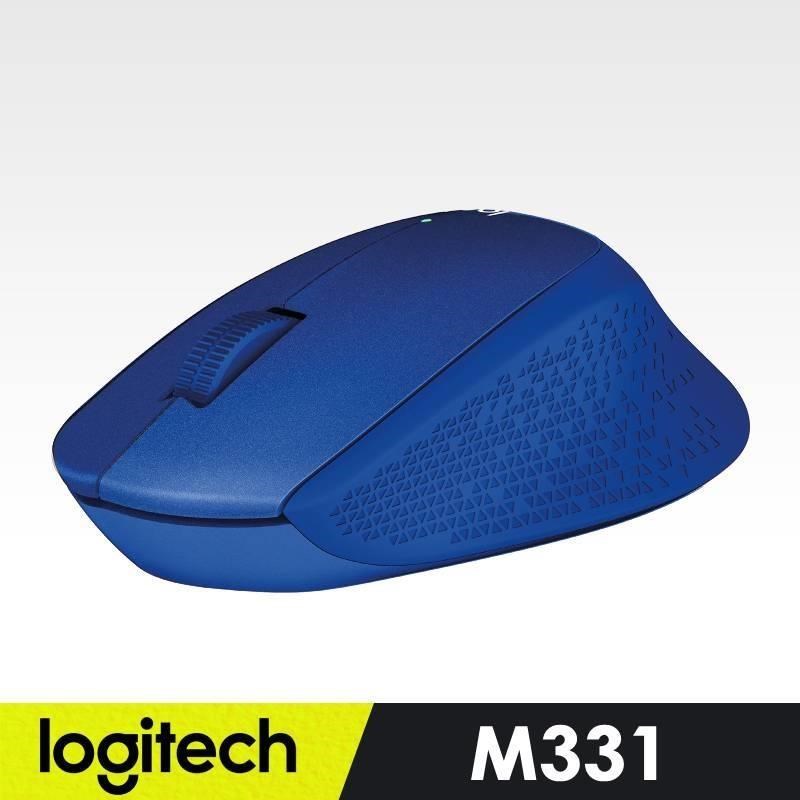 【羅技】 M331 無線靜音滑鼠(藍)