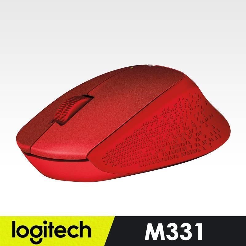 【羅技】 M331 無線靜音滑鼠(紅)