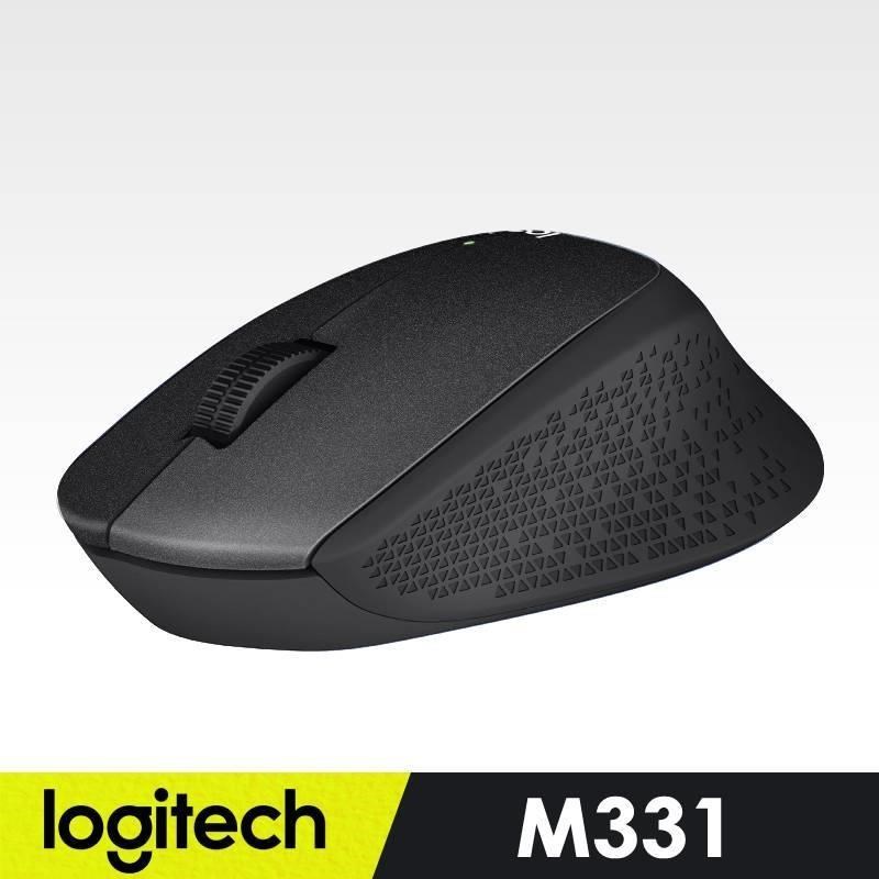 【羅技】 M331 無線靜音滑鼠(黑)
