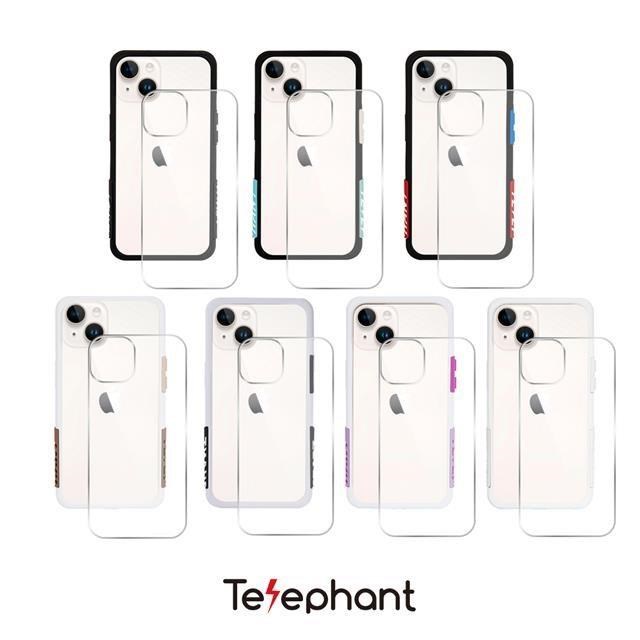 Telephant太樂芬 iPhone 14 EPI 水波紋抗污防摔手機殼
