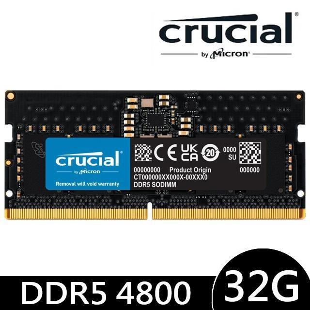 Micron Crucial 美光 DDR5 4800 32G 筆記型記憶體