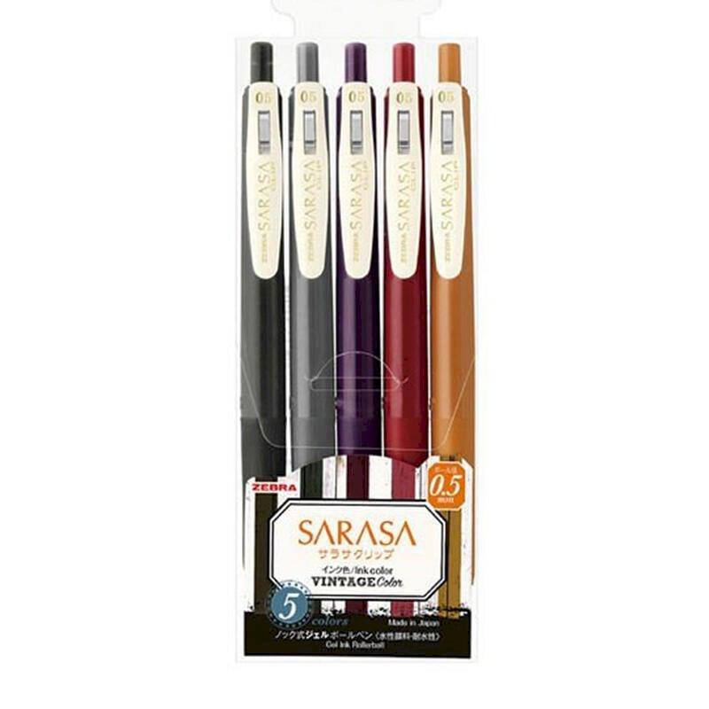 【日本ZEBRA】SARASA第二代復古色 0.5mm鋼珠筆組