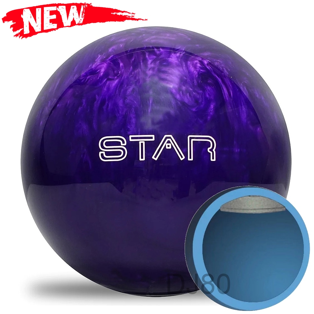 【DJ80 嚴選】美國Elite Star Purple Pearl 加重片POLY保齡球8-14磅(紫珍珠-型號新EL2)