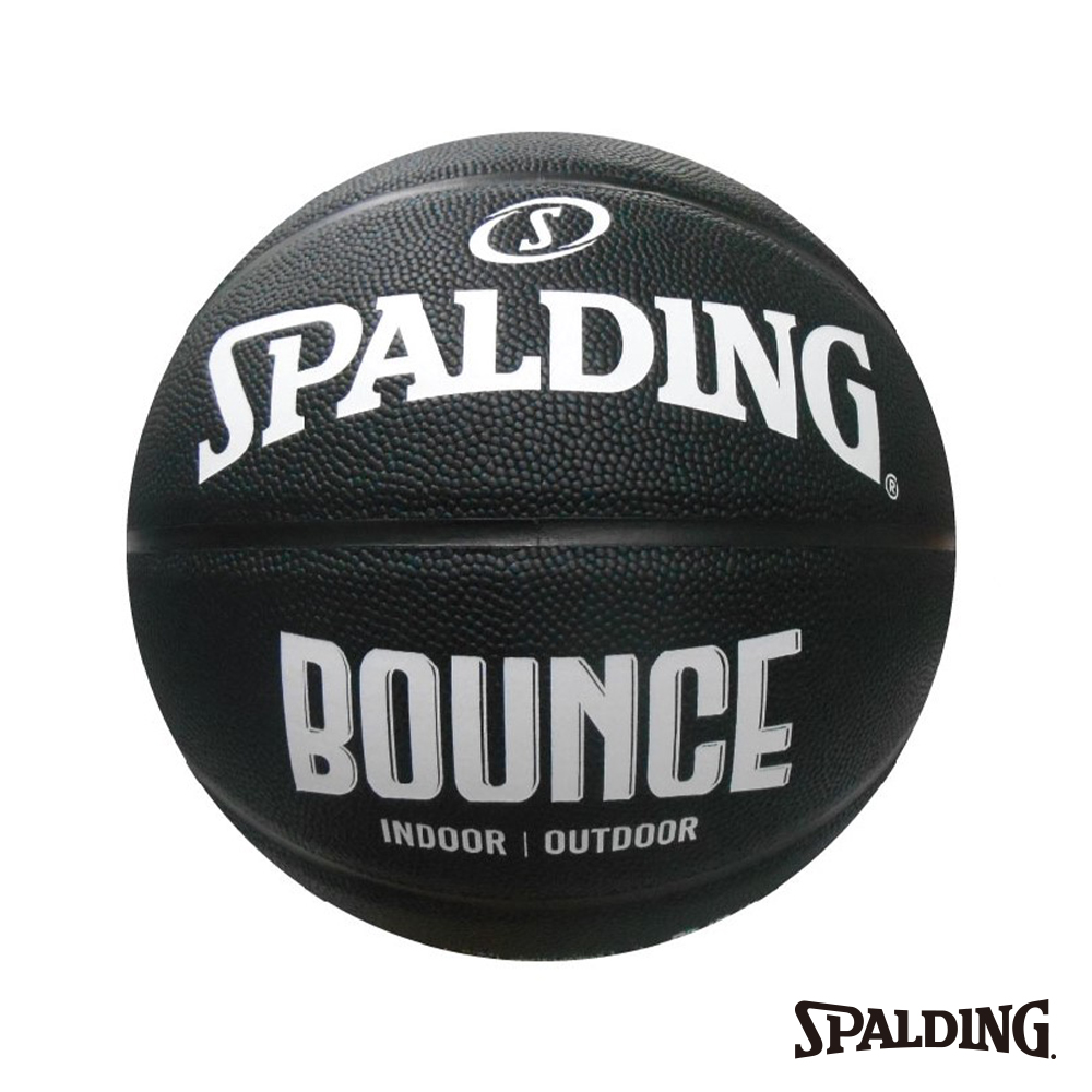 SPALDING 斯伯丁 Bounce 籃球 PU 7號 黑/白