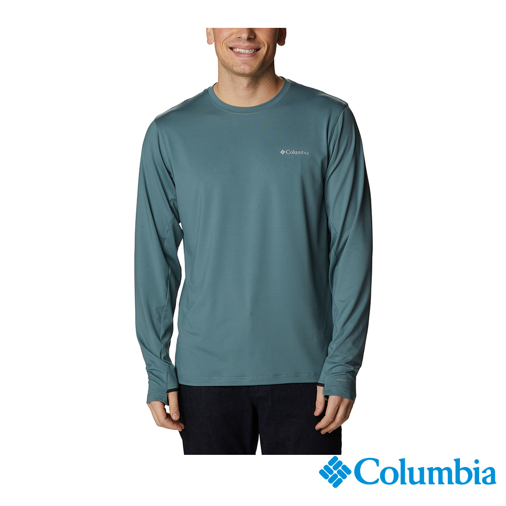 Columbia 哥倫比亞 男款 - Omni-Shade防曬50快排上衣-灰綠 UAE07730GG/FW22