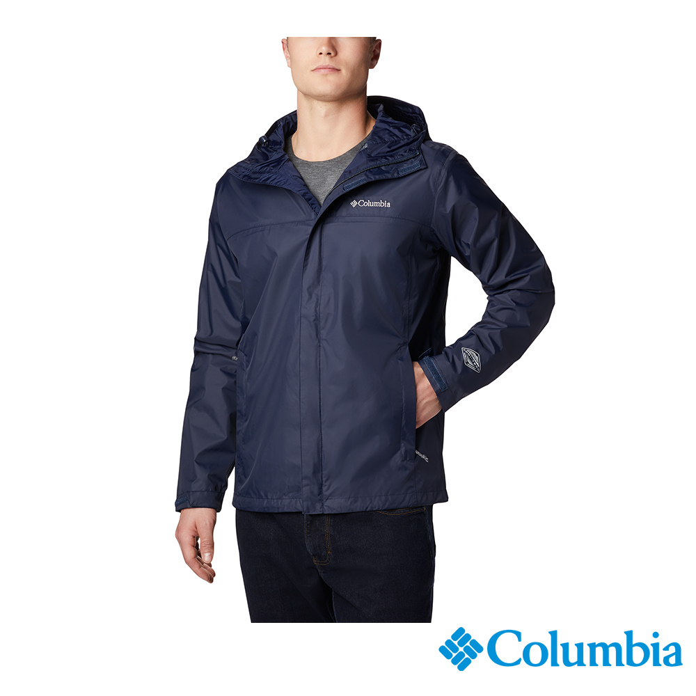 Columbia 哥倫比亞 男款-Omni-Tech 防水外套-深藍 URE24330NY / FW22