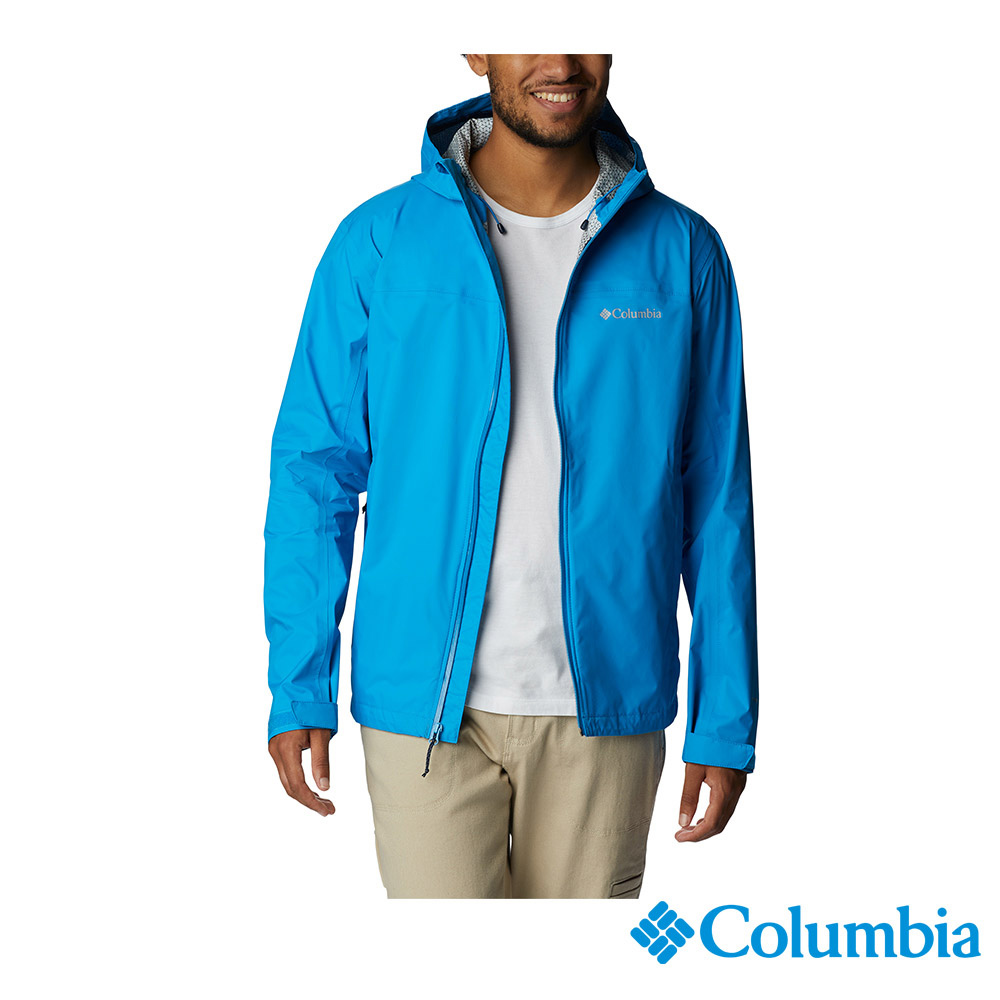 Columbia 哥倫比亞 男款-Omni-Tech 防水快排外套-藍色 URE20230BL (2023春夏)