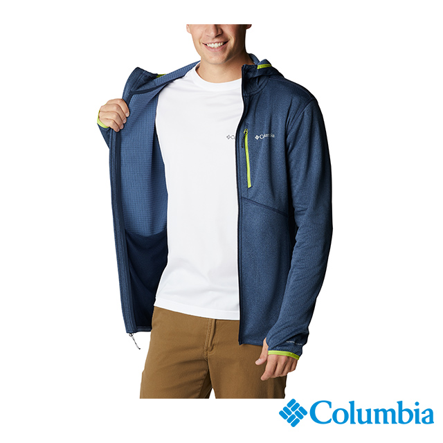 Columbia哥倫比亞 男款-Omni-Wick 快排刷毛連帽外套-深藍 UAE58960NY/FW22