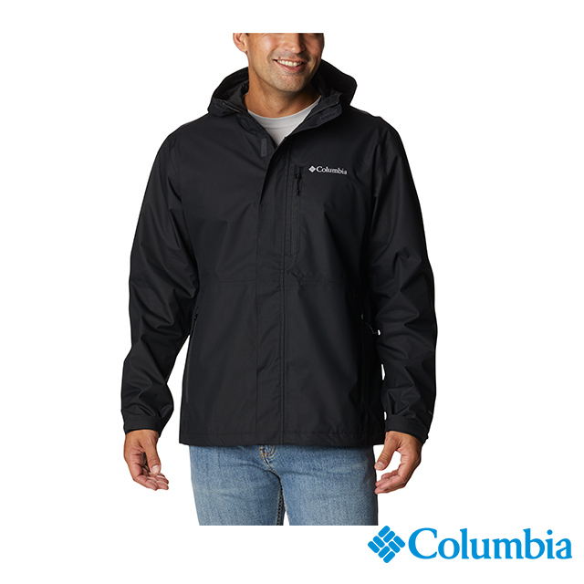 Columbia 哥倫比亞 男款-Omni-TECH™ 防水防水外套-黑色 UWE68480BK
