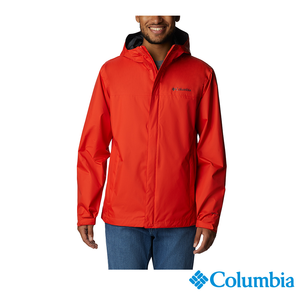 Columbia 哥倫比亞 男款-Omni-Tech 防水外套-橘紅 URE24330AH (2023春夏)