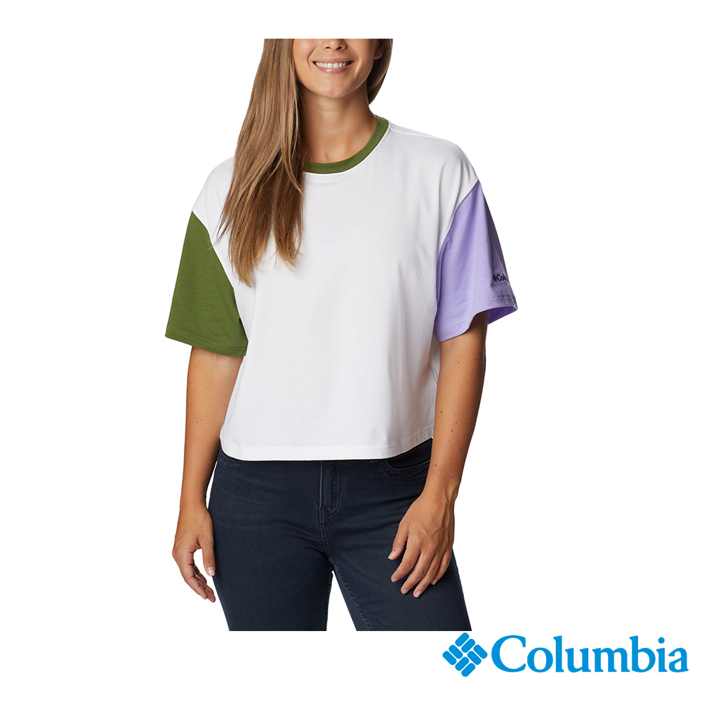 Columbia 哥倫比亞 女款-Omni-Shade UPF50快排短袖上衣-白色 UAL31160WT (2023春夏)