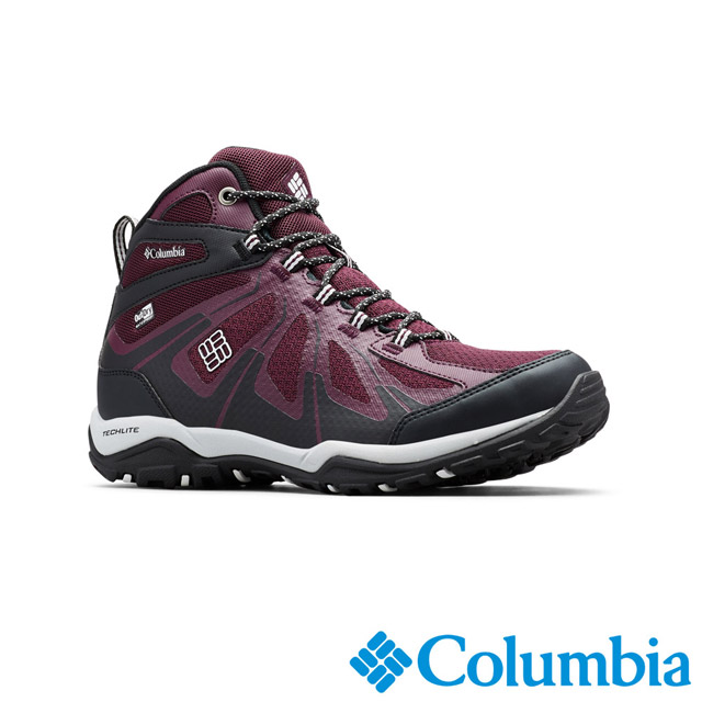 Columbia哥倫比亞女款-OD防水高筒健走鞋-暗紅UBL17630WE - PChome 24h購物