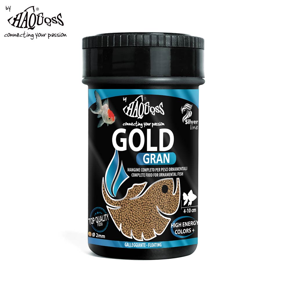 Haquoss 義大利海酷金魚增艷成長漂浮顆粒250ml 適用中小型淡水魚金魚魚飼料 Pchome 24h購物