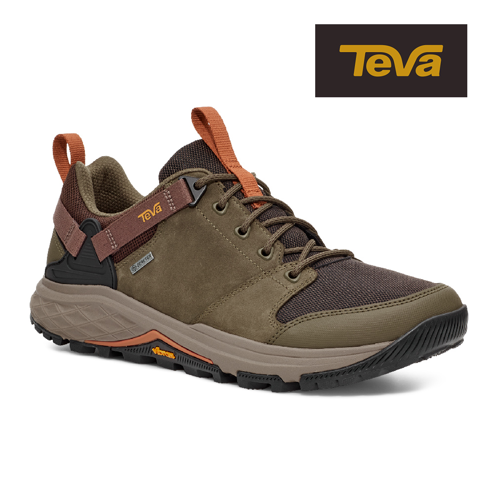 【TEVA】原廠貨 男 Grandview GTX Low 低筒防水黃金大底郊山鞋/登山鞋(雨林棕/深橄欖)