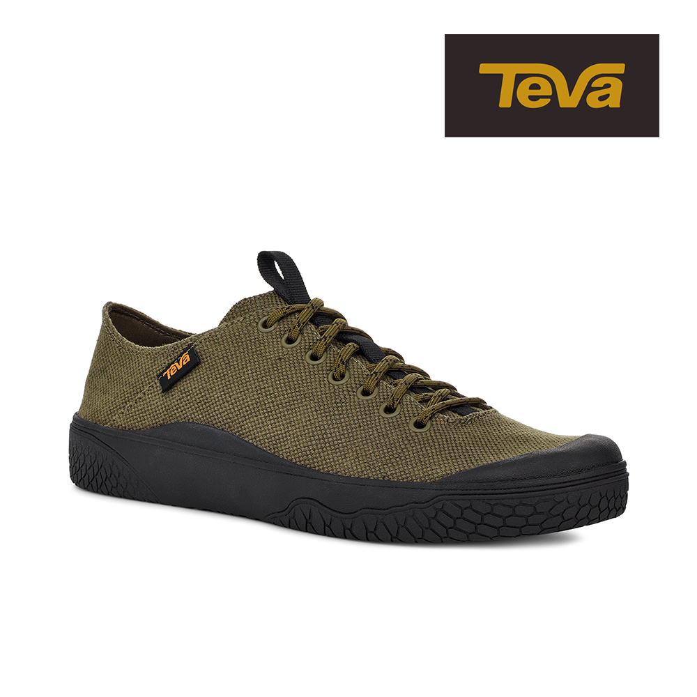 【TEVA】原廠貨 男 Terra Canyon 戶外兩穿式懶人鞋/休閒鞋/帆布鞋(橄欖色-TV1134361OLV)