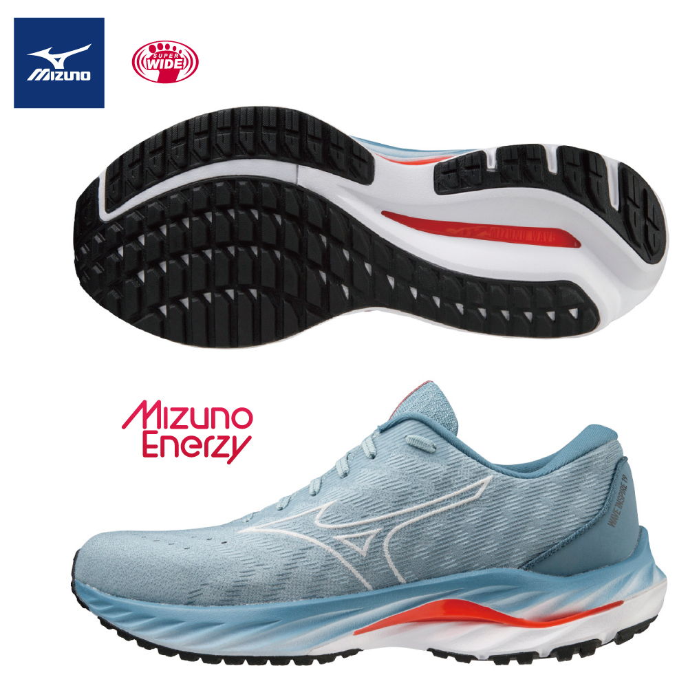 【美津濃MIZUNO】WAVE INSPIRE 19 SSW 支撐型男款慢跑鞋 ENERZY中底材質 J1GC232201