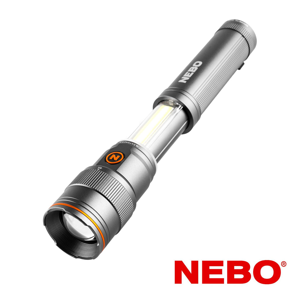【NEBO】富蘭克林 滑行兩用手電筒-USB充電 500流明 IPX4(NEB-WLT-0025-G)