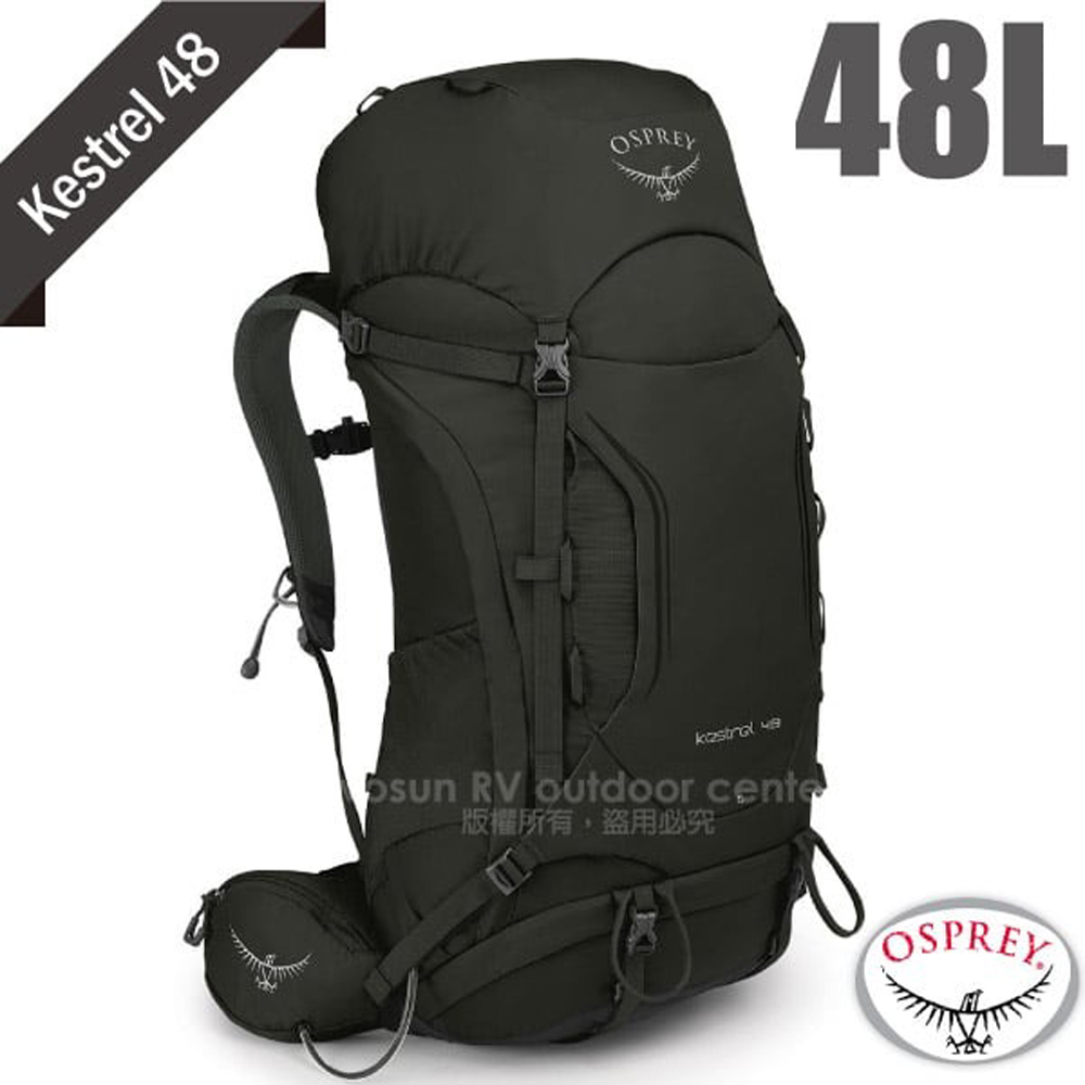 【美國 OSPREY】 Kestrel 48L 輕量健行登山背包(M/L).3D立體網背.附防水背包套/橄欖綠 R