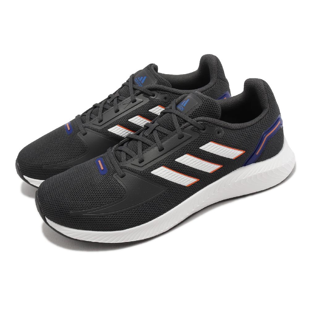 adidas 慢跑鞋 RunFalcon 2.0 男鞋 黑 白 緩震 路跑 透氣 運動鞋 愛迪達 GV9559
