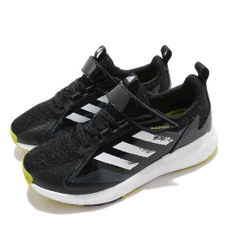 adidas 慢跑鞋Fai2Go EL K 運動童鞋愛迪達三線魔鬼氈運動兒童黑白FX2934 - PChome 24h購物