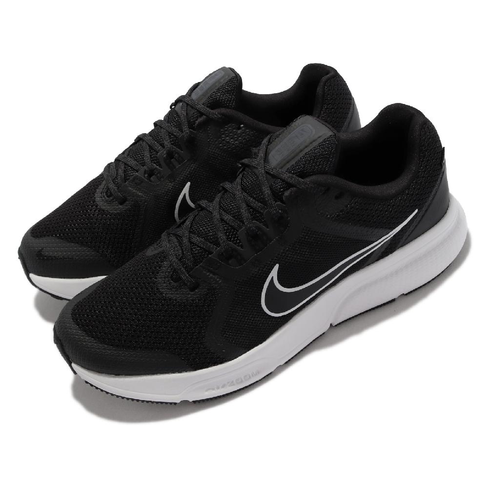 Nike 慢跑鞋 Zoom Span 4 運動 男鞋 氣墊 避震 透氣 包覆 路跑 健身 黑 白 DC8996-001