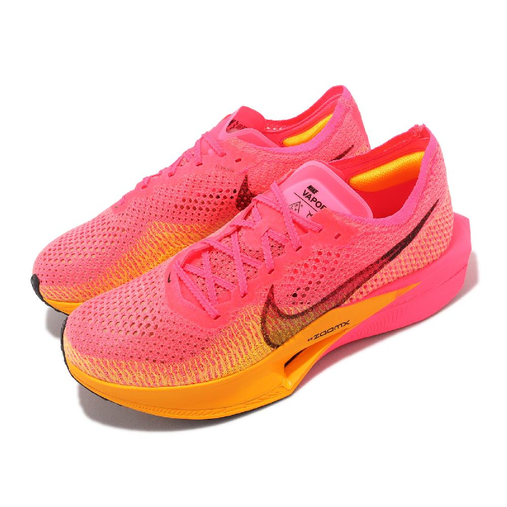 Nike 耐吉 競速跑鞋 ZoomX Vaporfly Next% 3 男鞋 回彈 碳板 粉紅 橘 黑 運動鞋 DV4129-600