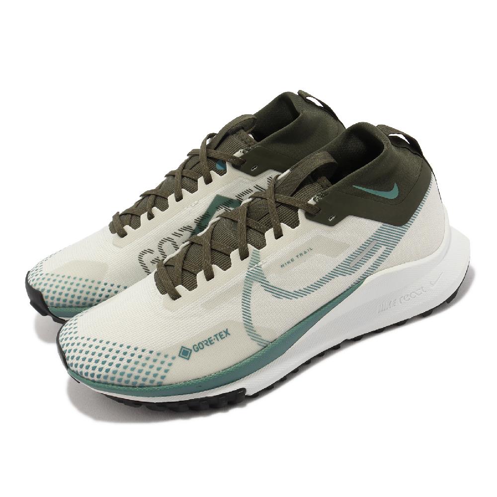 Nike 耐吉 越野跑鞋 React Pegasus Trail 4 GTX 白 綠 黑 反光 防水 男鞋 FB2193-001