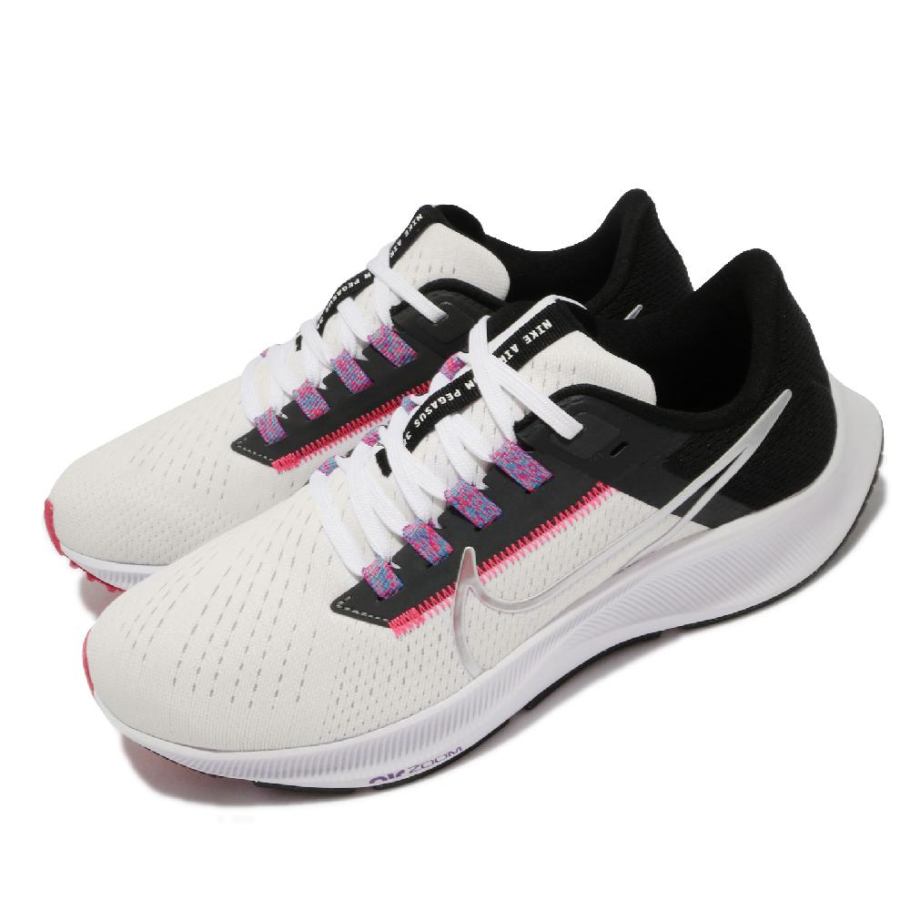 Nike 耐吉 慢跑鞋 Wmns Air Zoom Pegasus 38 白 黑 銀紫 女鞋 CW7358-101