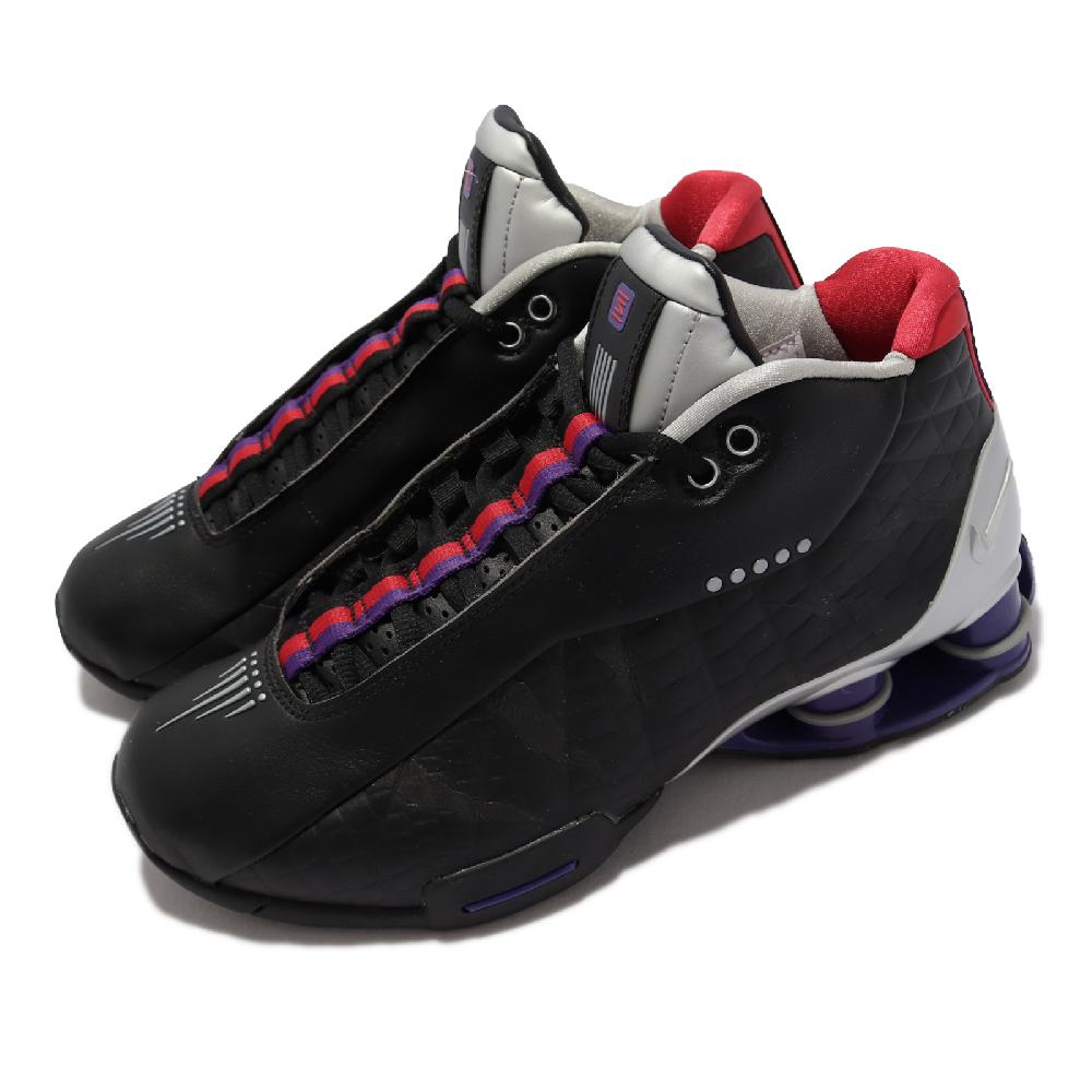 Nike 籃球鞋 Shox BB4 QS 反光 運動 男鞋 海外限定 復刻 明星款 氣墊 避震 黑 紫 CD9335-002 CD9335-002
