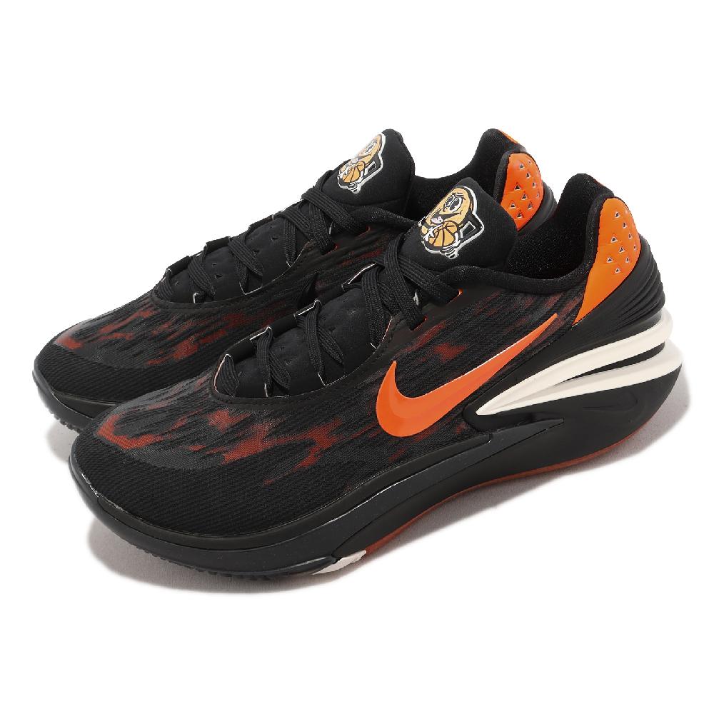 Nike 耐吉 籃球鞋 Air Zoom G.T. Cut 2 EP 男鞋 黑 橘 低筒 氣墊 緩震 DJ6013-004