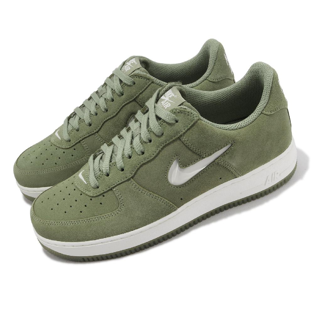 Nike 耐吉 休閒鞋 Air Force 1 Low Retro 男鞋 綠 白 麂皮 附牙刷 AF1 DV0785-300