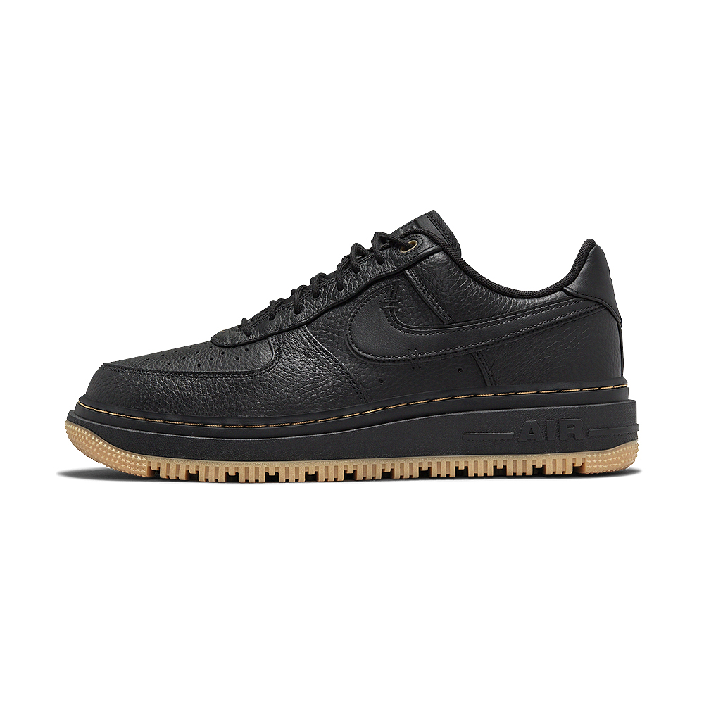 Nike Air Force 1 Luxe 男 黑 皮革 AF1 運動 休閒 低筒 休閒鞋 DB4109-001