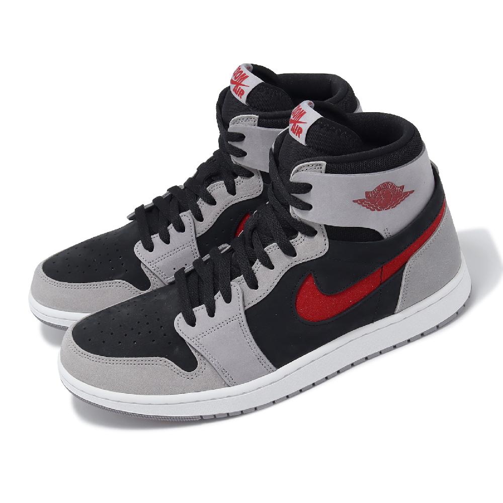 Nike 耐吉 休閒鞋 Air Jordan 1 ZM Air CMFT 2 男鞋 灰 紅 高筒 麂皮 AJ1 一代 DV1307-060