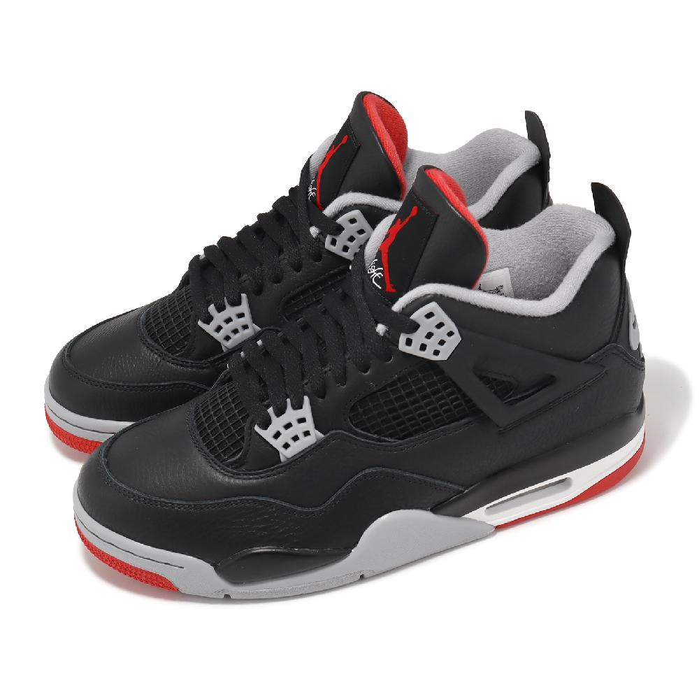 Nike 耐吉 Air Jordan 4 Retro Bred Reimagined 男鞋 黑 紅 4代 喬丹 FV5029-006