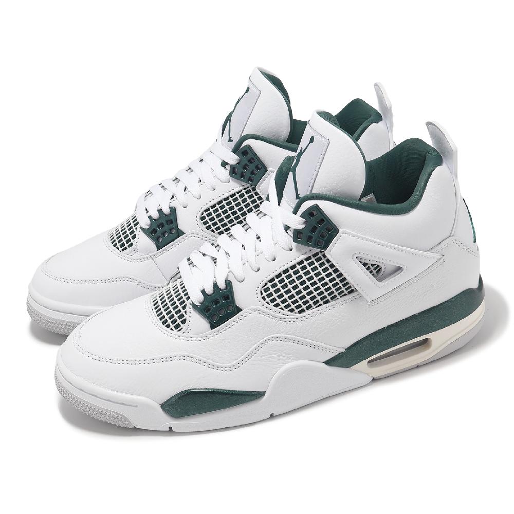 Nike 耐吉 休閒鞋 Air Jordan 4 Retro 男鞋 白 綠 Oxidized Green AJ4 FQ8138-103