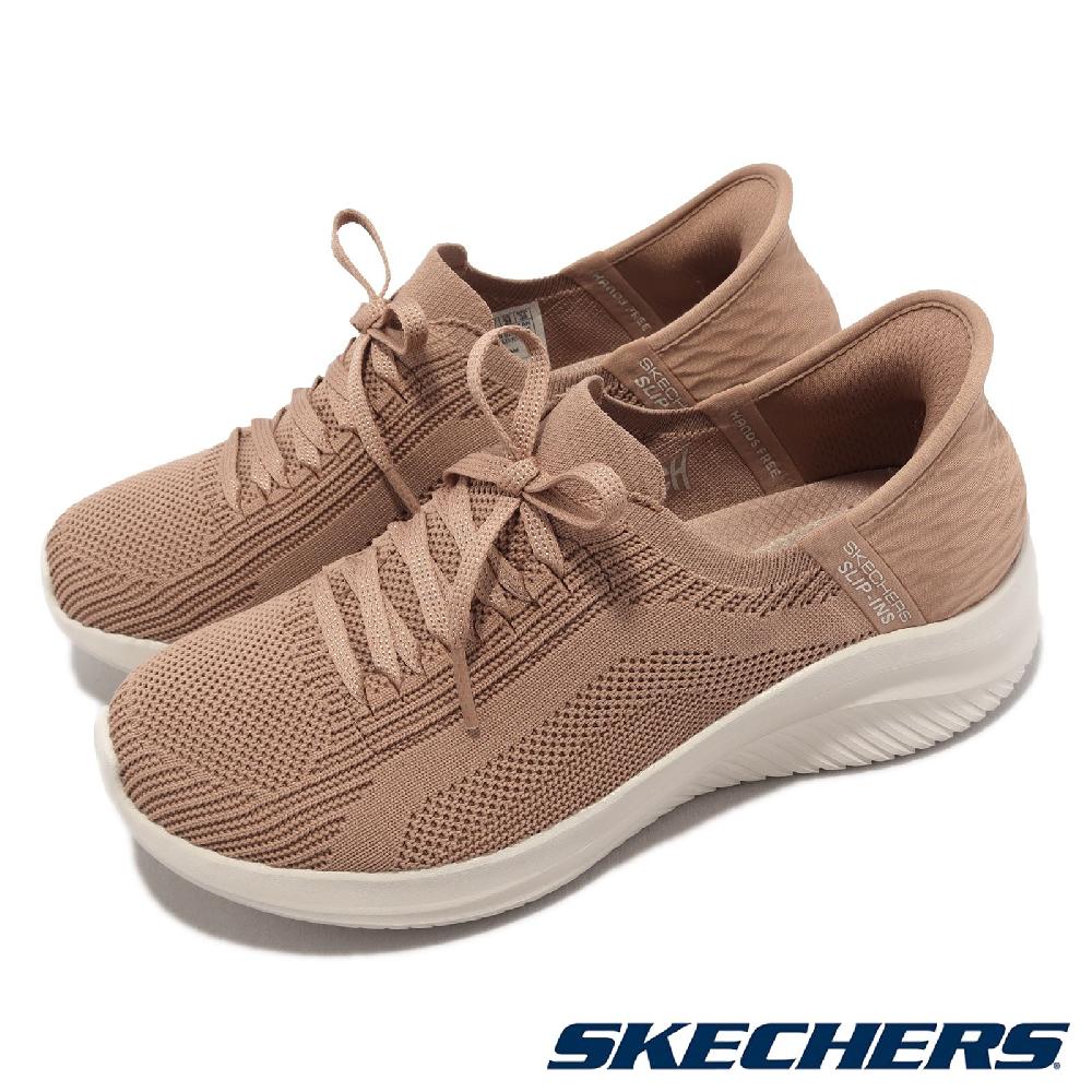 Skechers 斯凱奇 休閒鞋 Ultra Flex 3.0 Slip-Ins 女鞋 卡其 瞬穿科技 輕量 套入式 149710TAN