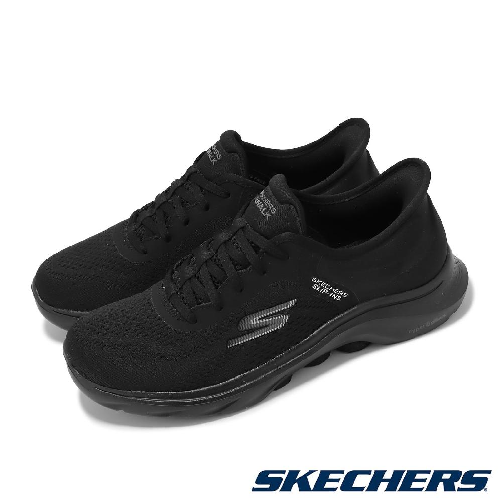 Skechers 斯凱奇 休閒鞋 Go Walk 7-Valin Slip-Ins 女鞋 黑 避震 透氣 套入式 健走鞋 125233BBK
