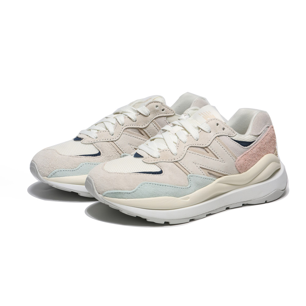 NEW BALANCE 休閒鞋 NB 5740 米白麂皮 粉紅藍 復古 IU 女 M5740RSA